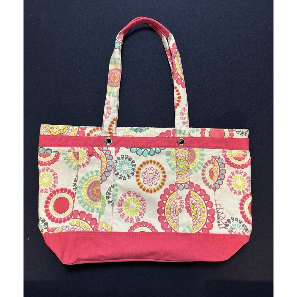 Thirty One Easy Breezy Tote Bag Citrus Medallion 31 Great Condition Large Size